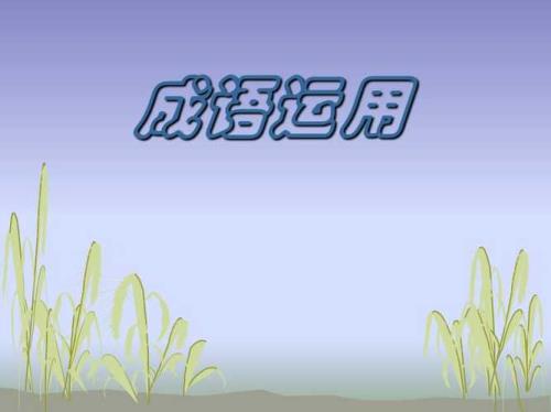 ppt里的成语如何一个一个出现