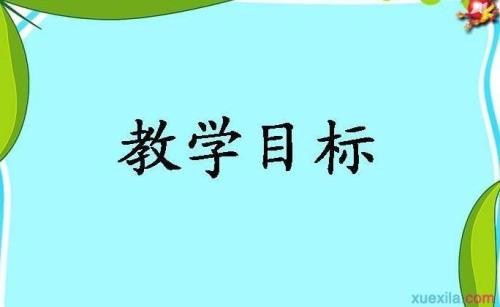 教学目标是什么