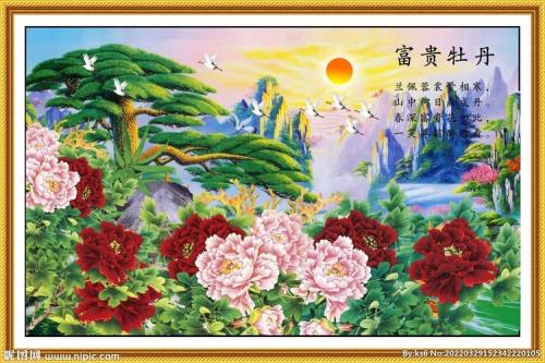 花开富贵牡丹图挂哪里好