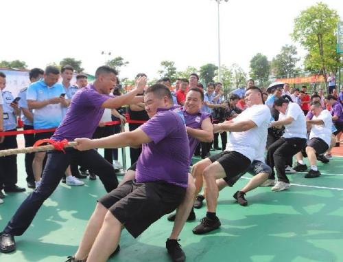 拔河比赛快乐队和创意口号