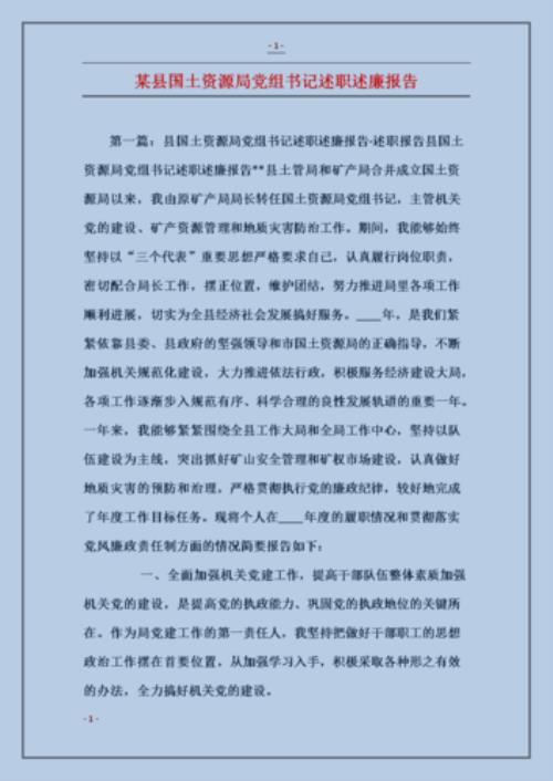 个人述廉的主要内容