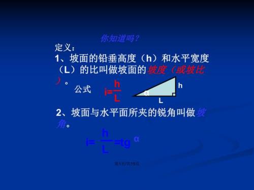 坡比是什么比什么