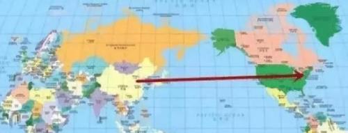 18世纪中国劳工去美国的路线