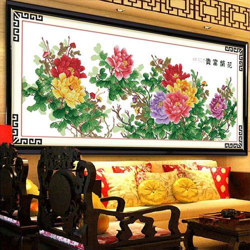 十字绣六尺牡丹19号线是什么颜色