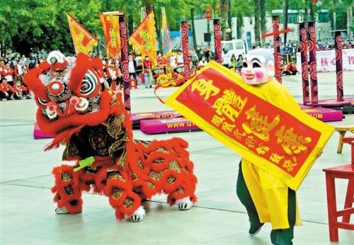 舞狮子步伐教学