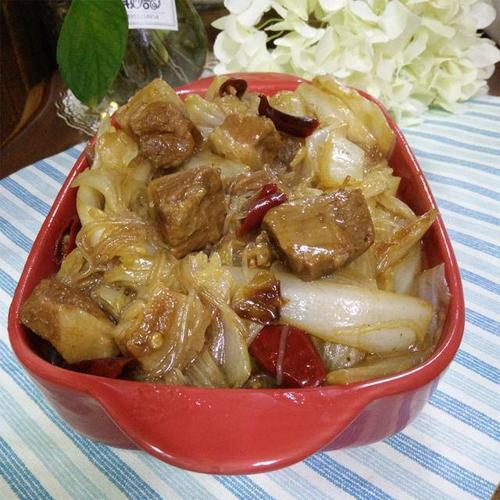 红烧肉炖白菜的做法