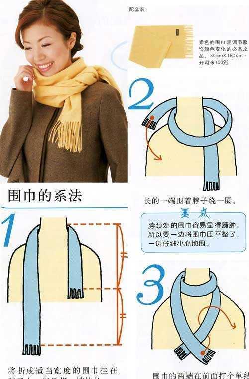 如何佩戴围脖