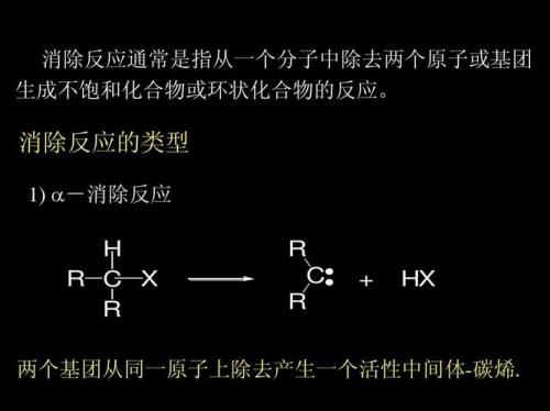 什么叫做消去反应，举几个例子呗