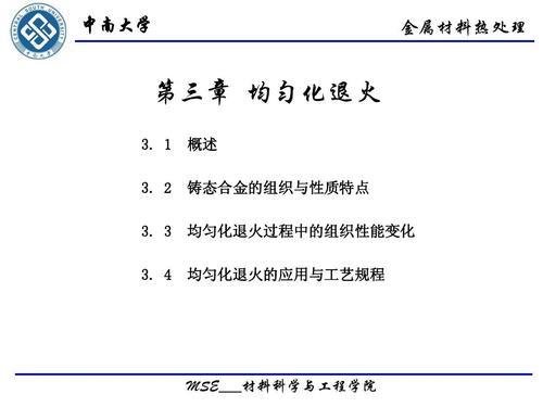 退火材料的性能