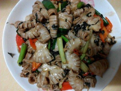 紫苏蒸猪大肠的做法