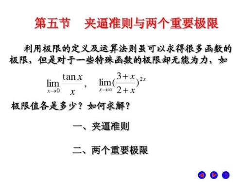 夹逼准则的定义与要求