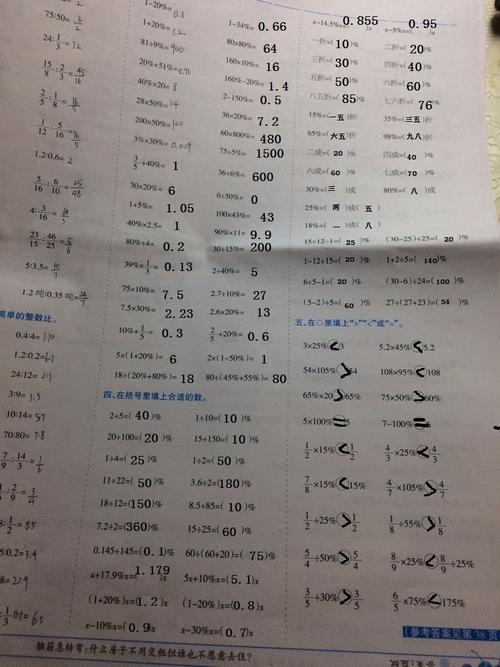 口算评语