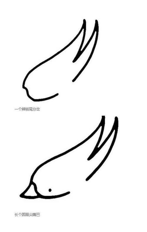 燕子最简单的画法