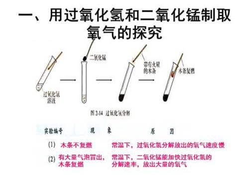 利用双氧水制氧气条件