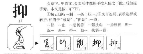 压抑的抑怎么组词