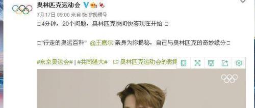 王嘉尔奥运会冠军