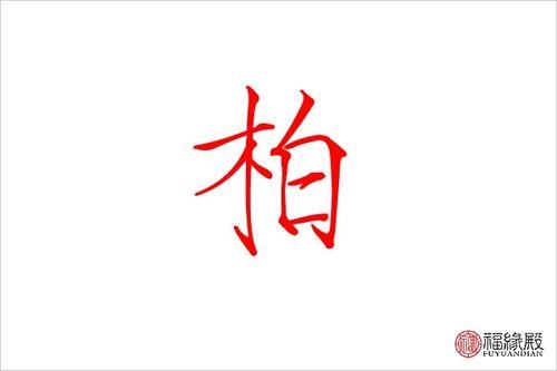 柏字的读音