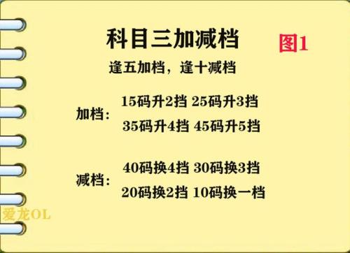 科三加减挡2挡到4挡回2挡的技巧