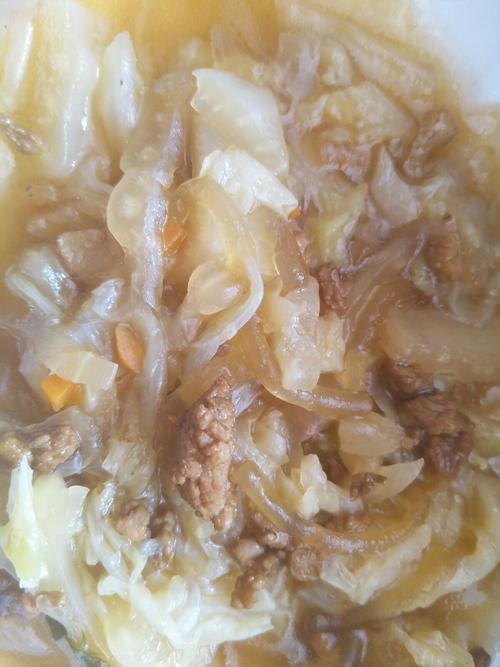 白菜粉丝炖肉是怎么做的