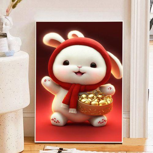 兔子怎么画新年版