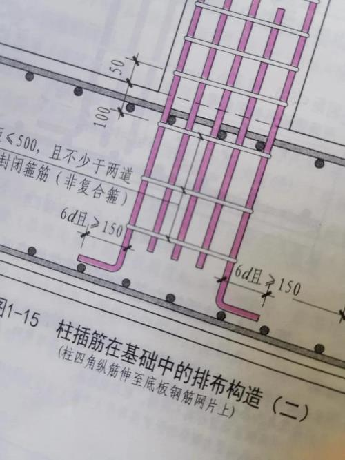 柱筋在基础中的锚固长度要求