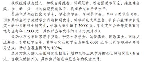 研究生有没有助学金