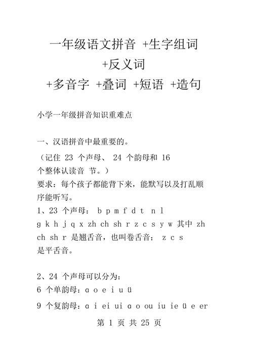 压多音字组词两个造句