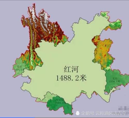 云南海拔高度是多少米
