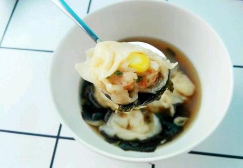 纯虾仁馄饨的做法