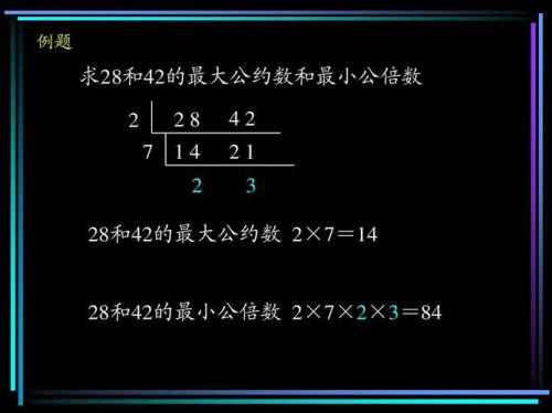 怎样求最小公约数