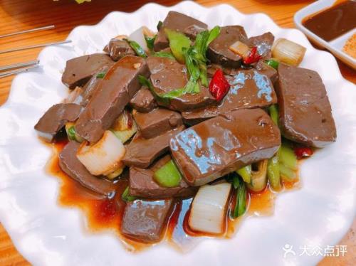 蒜苗炒羊血怎么做