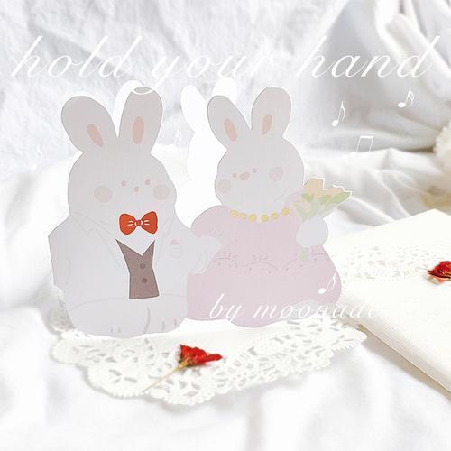 小兔子新年贺卡