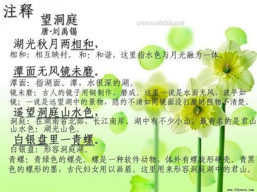望洞庭的意思和解释