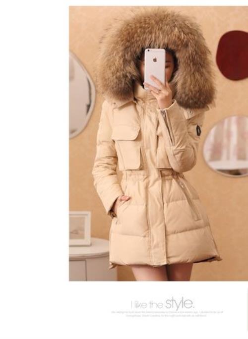 侧边带纽扣羽绒服好改小吗
