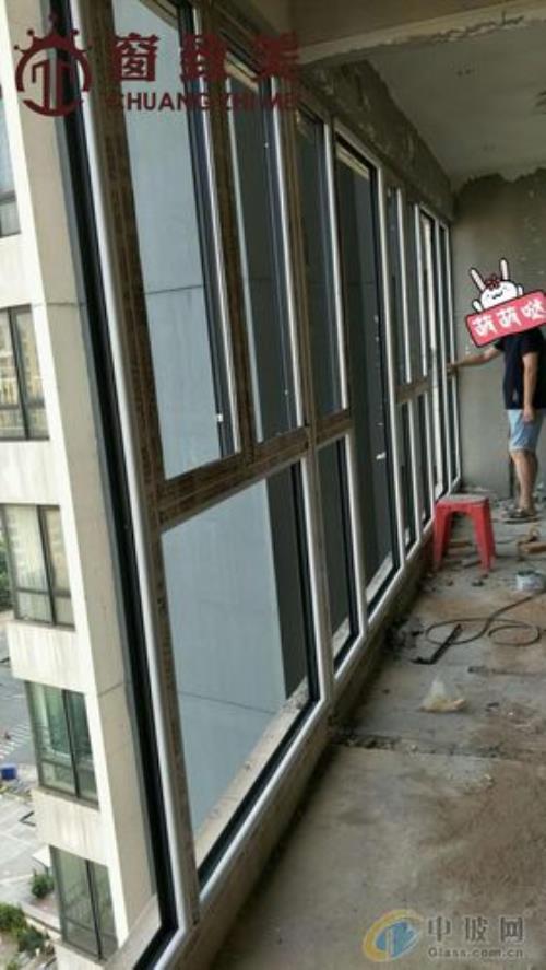 断桥铝封阳台用塑喷管打可以吗