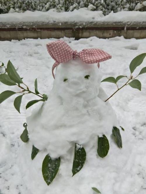 雪娃娃怎么堆好看
