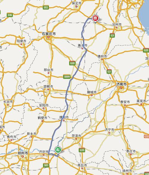 河南和河北的距离是多少