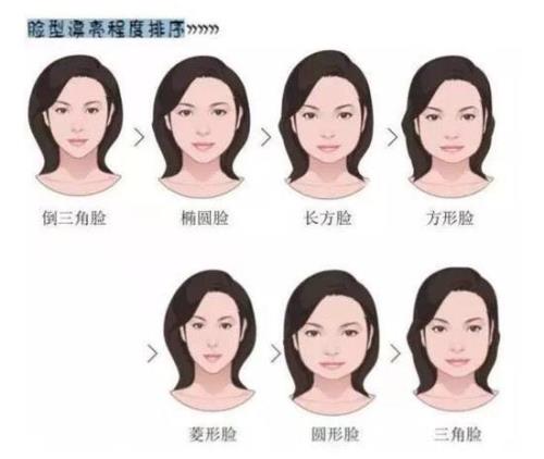 侧面脸型一般分为四种