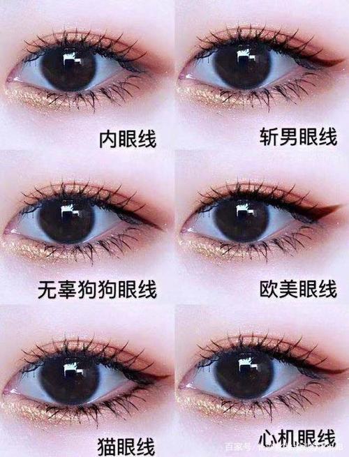 牙签眼线画法