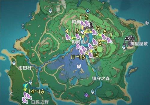 原神劫砂木采集路线