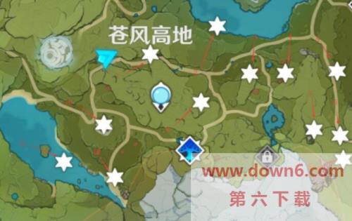 原神蒙德神瞳位置