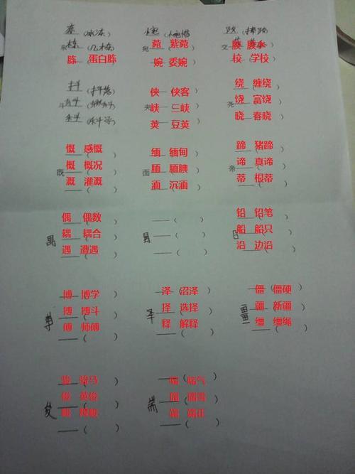 逢加偏旁组新字再组词