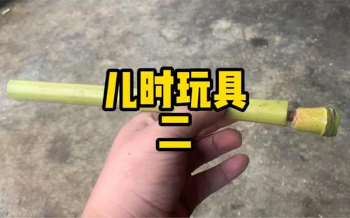 竹筒枪玩具做法