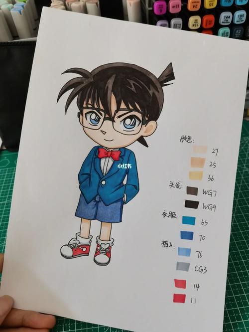 名侦探柯南右的笔顺