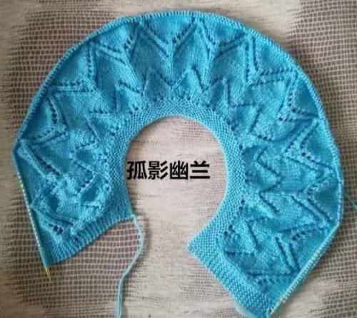 从下往上落肩袖后片织多长