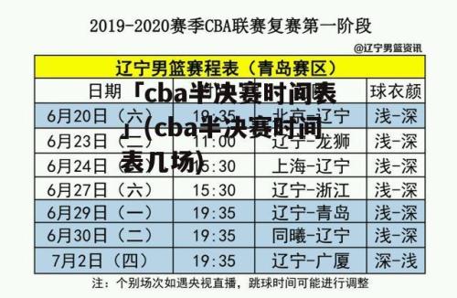 广东比赛时间表