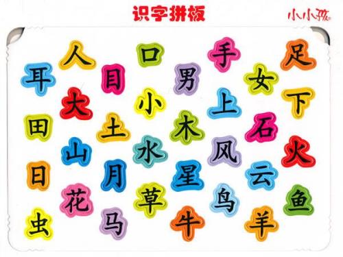 六种识字方法看字形认字