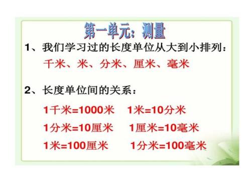 cm和mm的换算