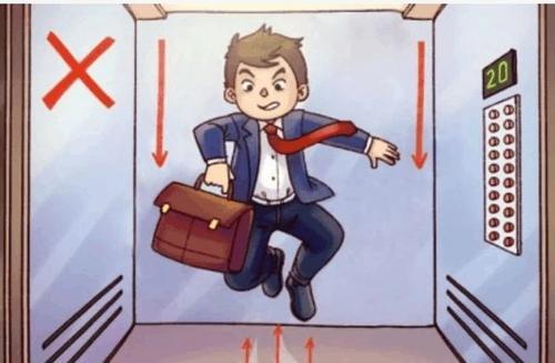 电梯下坠时怎么办