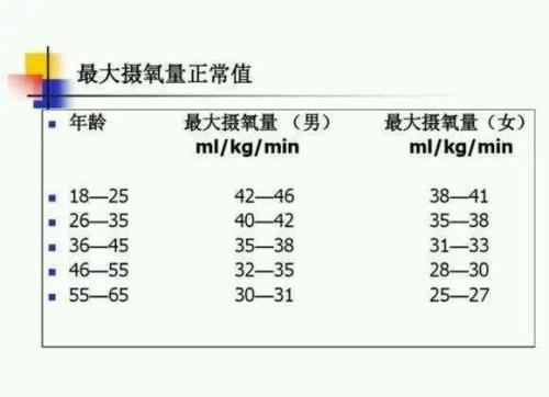 储备摄氧量什么意思